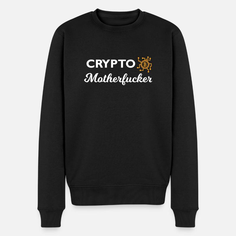 Crypto Bitcoin Trading - Männer Premium Bio Pullover - Schwarz