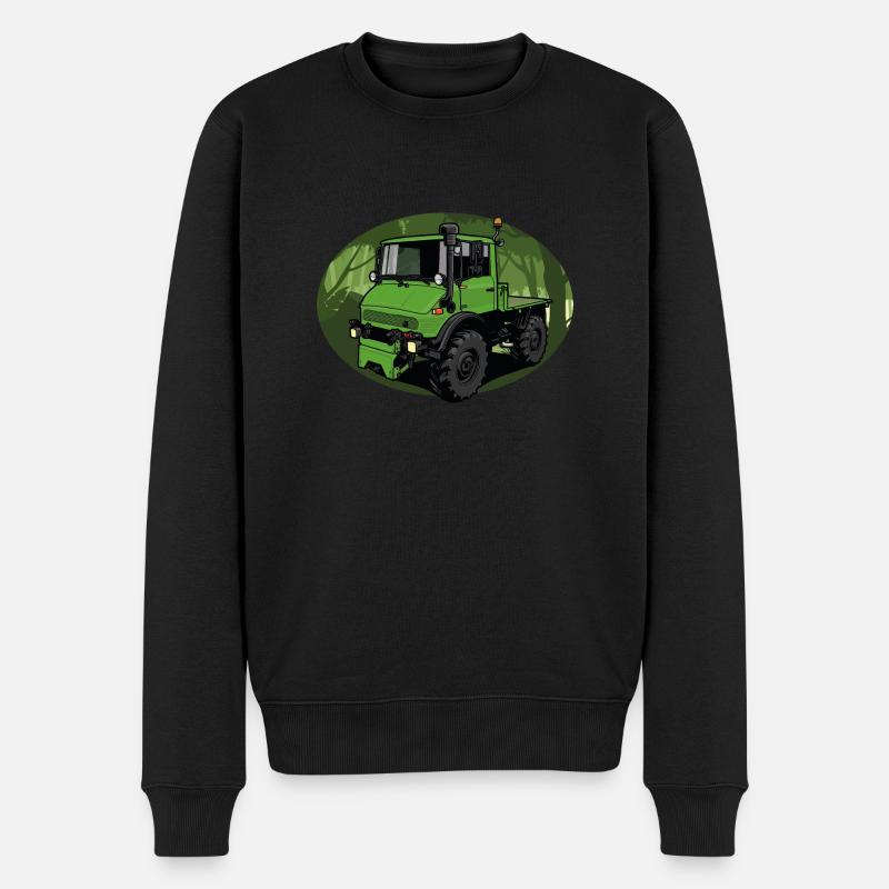 Unimog // Universelles Motorgerät // Illustration - Männer Premium Bio Pullover - Schwarz