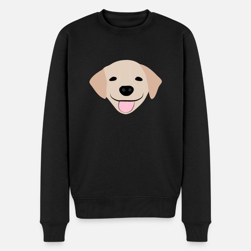 Golden Retriever 2 - Männer Premium Bio Pullover - Schwarz
