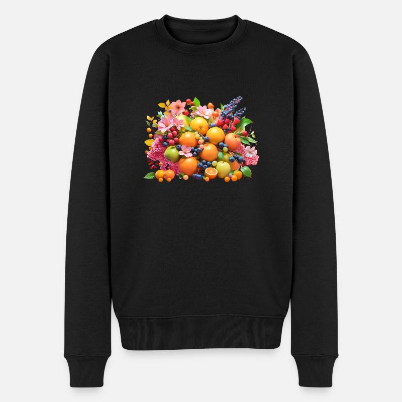 Fruits et fleurs - Pull Premium bio Homme - noir