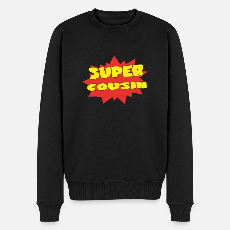 Super COUSIN - Pull Premium bio Homme - noir