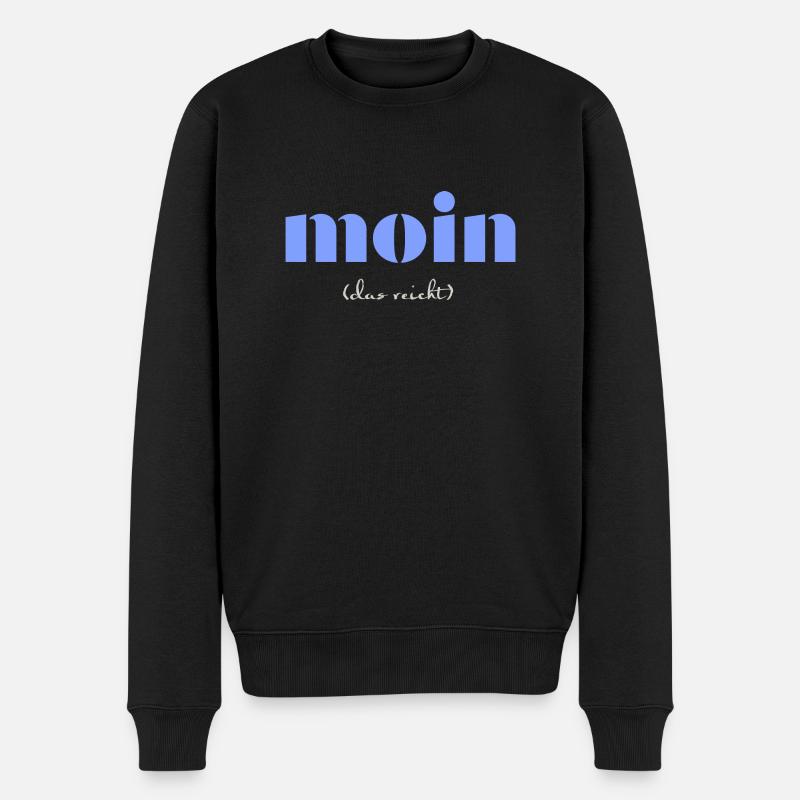 moin - Männer Premium Bio Pullover - Schwarz