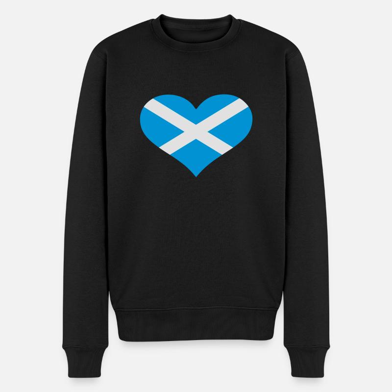 Schottland - Männer Premium Bio Pullover - Schwarz