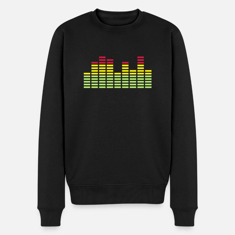 Leuchtbalken - Männer Premium Bio Pullover - Schwarz