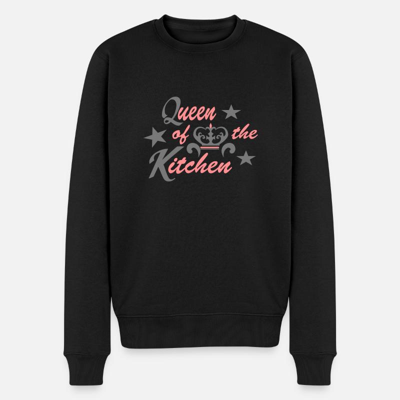 kochen - Männer Premium Bio Pullover - Schwarz
