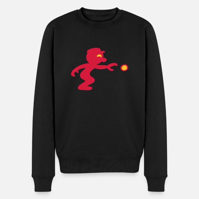 pétanque jeu de boules - Pull Premium bio Homme - noir