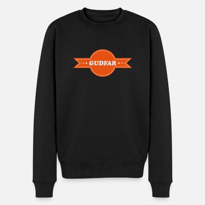 GUDFAR - Männer Premium Bio Pullover - Schwarz