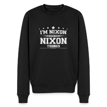Nixon - Men's Premium Organic Jumper - black - Front - Nico (187cm)