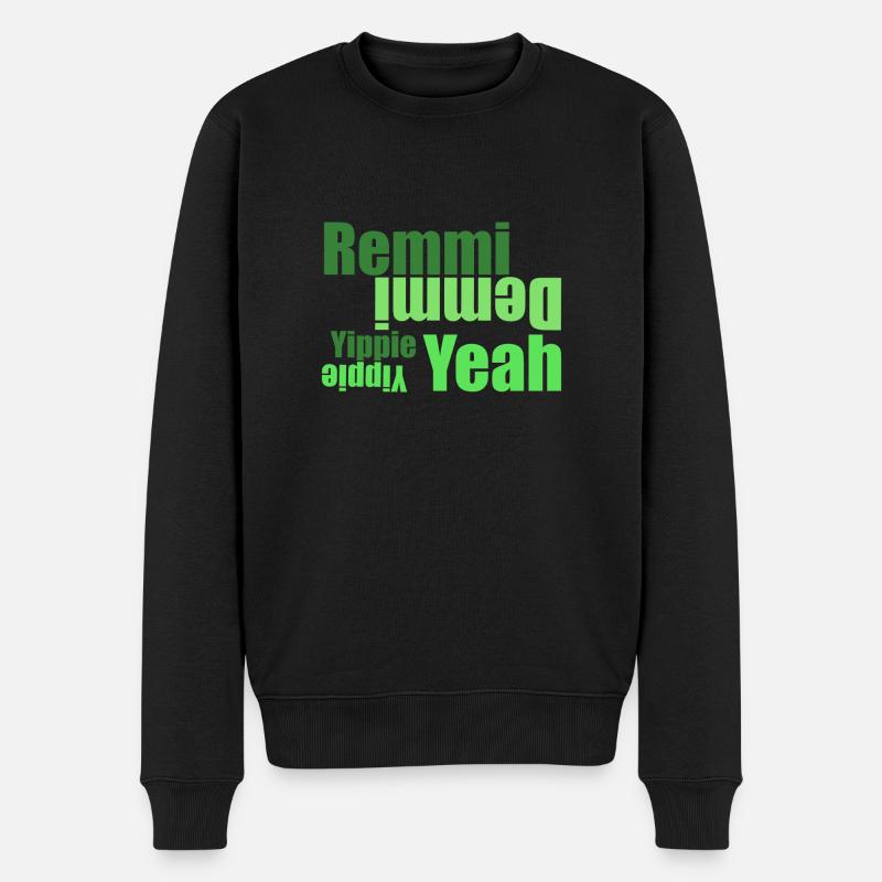 Remmidemmi Festival Outfit - Männer Premium Bio Pullover - Schwarz