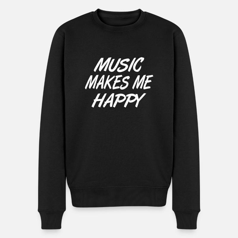 Musique - Pull Premium bio Homme - noir