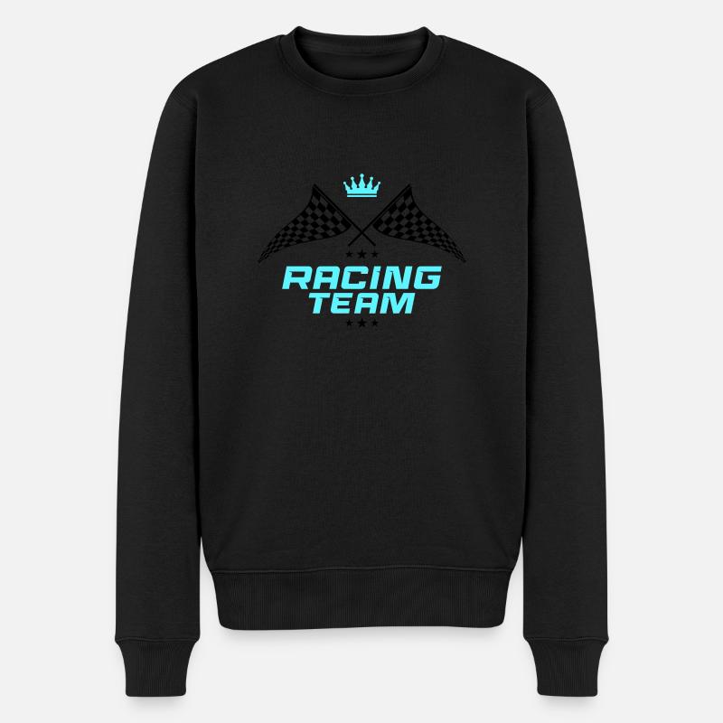 racing team - Männer Premium Bio Pullover - Schwarz
