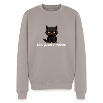 Chat Noir Mon Petit Chéri - Pull Premium bio Homme - taupe - Devant - Nico (187cm)