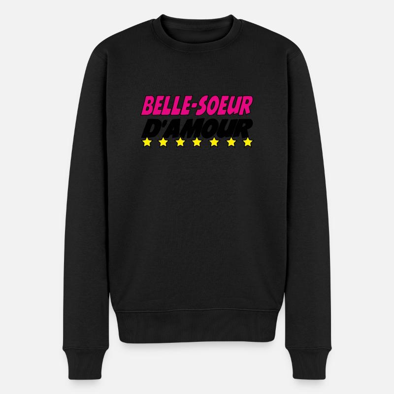 Belle Soeur d'amour - Pull Premium bio Homme - noir