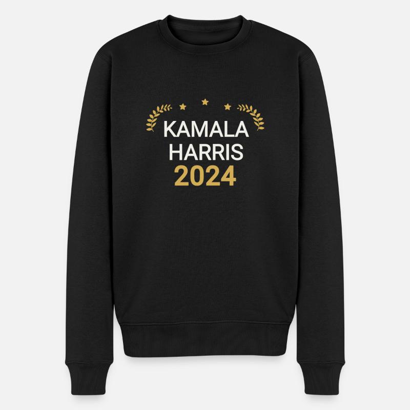 Kamala Harris for President 2024 - Männer Premium Bio Pullover - Schwarz