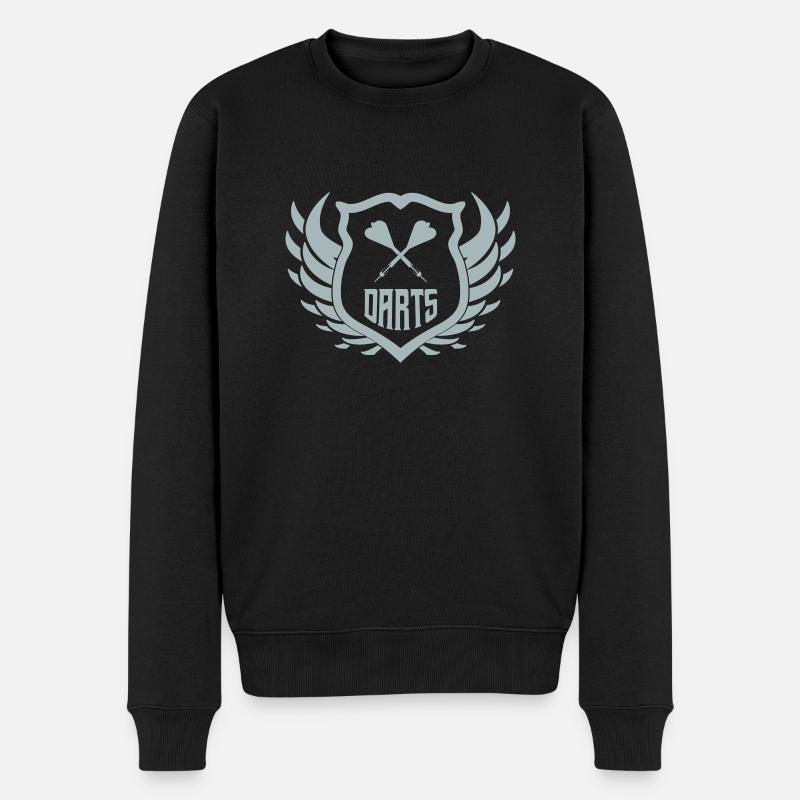 Écusson des fléchettes - Pull Premium bio Homme - noir