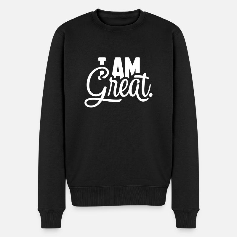 Je suis grand charme - Pull Premium bio Homme - noir