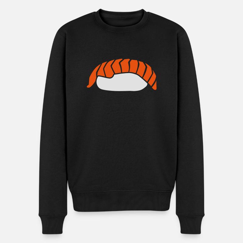 Sushi - Männer Premium Bio Pullover - Schwarz
