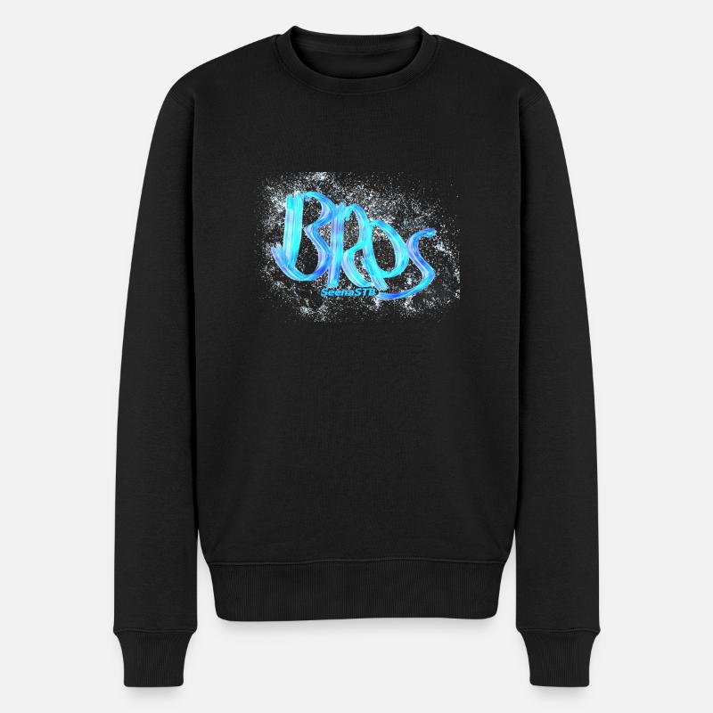 Bros - Männer Premium Bio Pullover - Schwarz