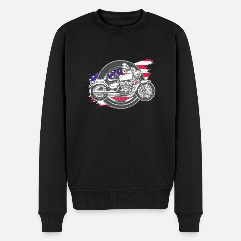 motorcycle motorcycle - Men's Premium Organic Jumper - black