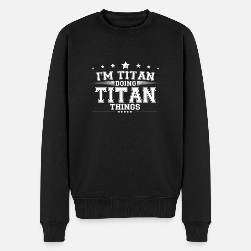 Titan - Pull Premium bio Homme - noir
