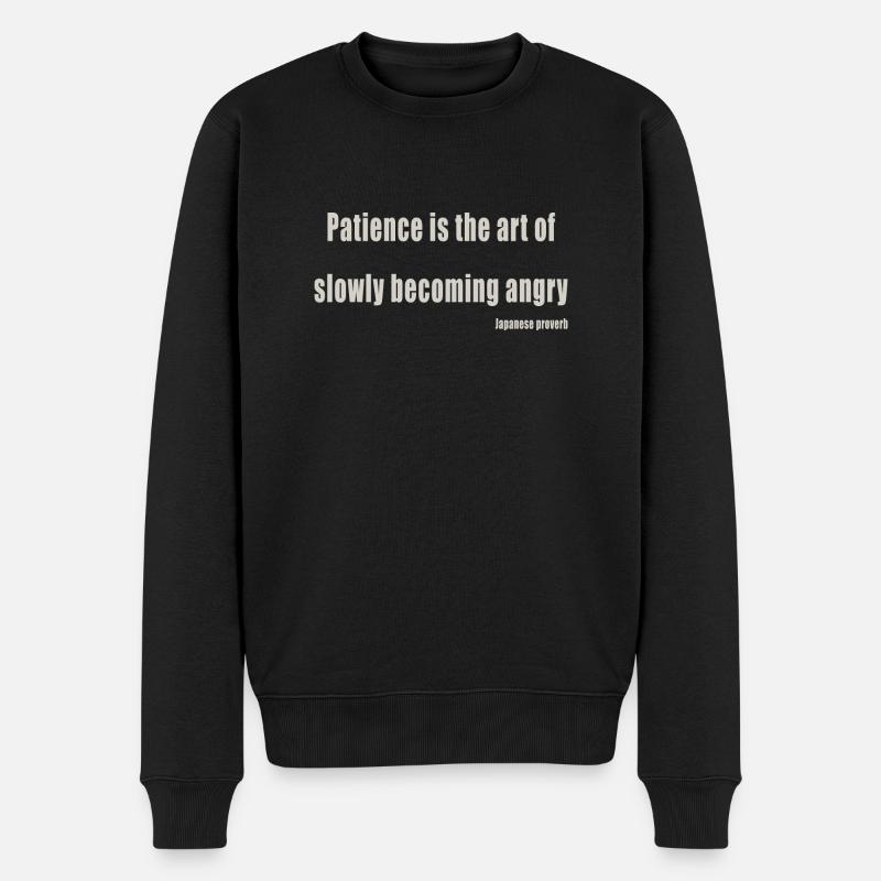 Patience - Pull Premium bio Homme - noir