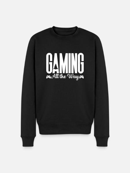 Gaming all the way - Men's Premium Organic Jumper - black