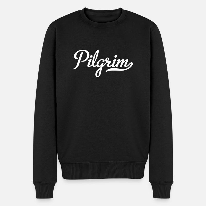Pilger - Männer Premium Bio Pullover - Schwarz