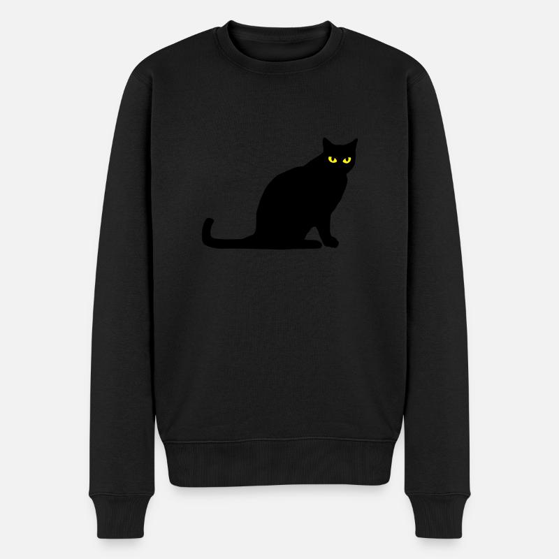 katze_c_2c - Pull Premium bio Homme - noir