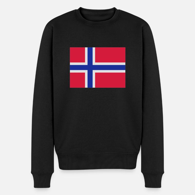 Drapeau de la Norvège - Pull Premium bio Homme - noir
