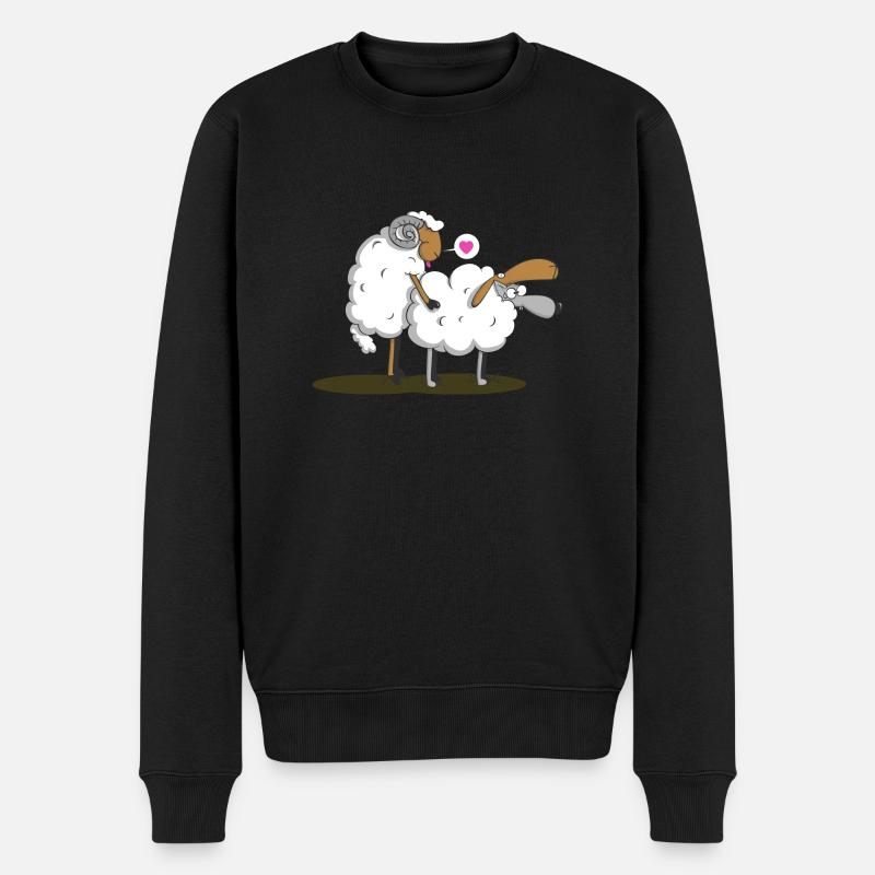 Tarnung - Männer Premium Bio Pullover - Schwarz