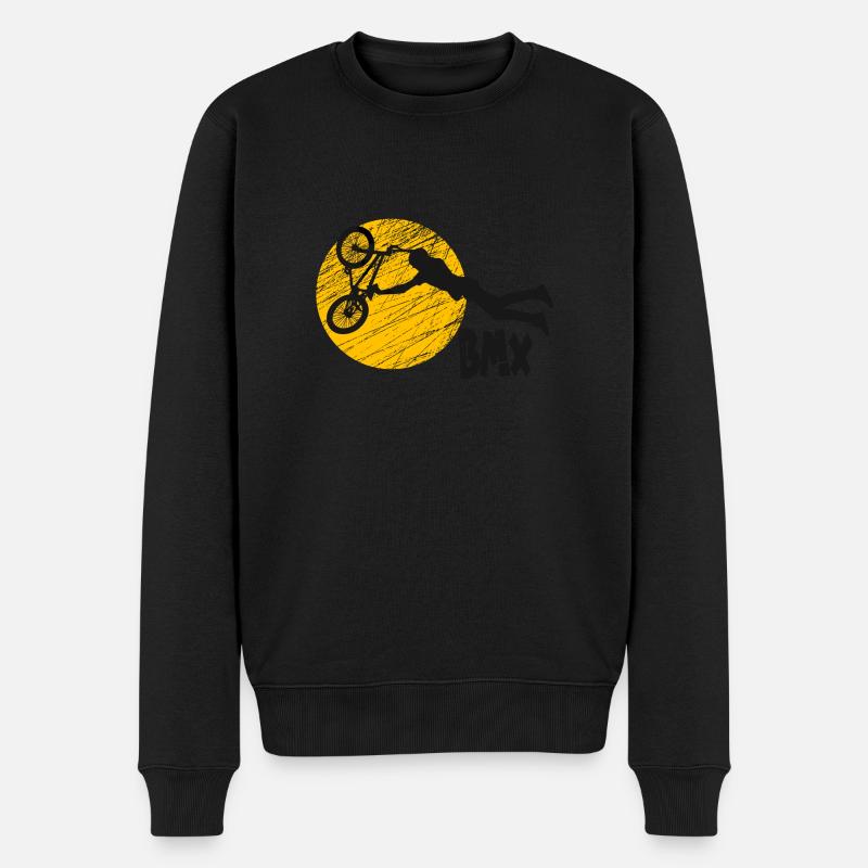 BMX Streetstyle Shirt - Männer Premium Bio Pullover - Schwarz