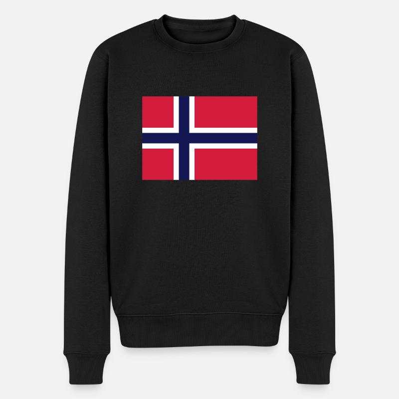 Drapeau de la Norvège - Pull Premium bio Homme - noir