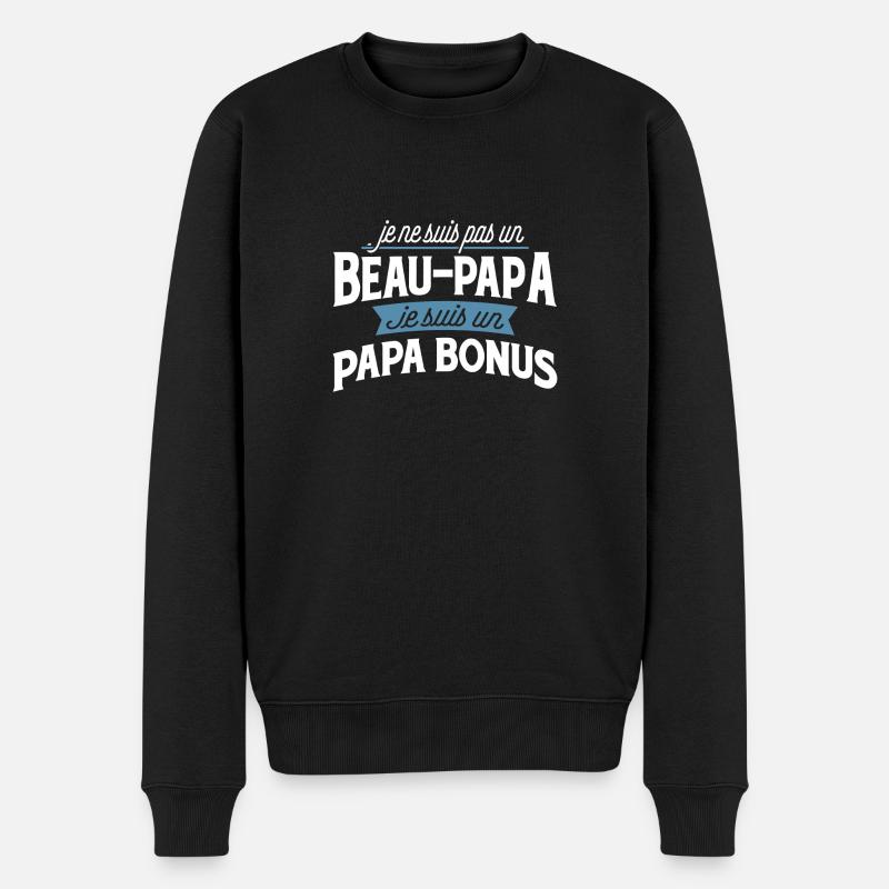 Papa bonus cadeau - Pull Premium bio Homme - noir