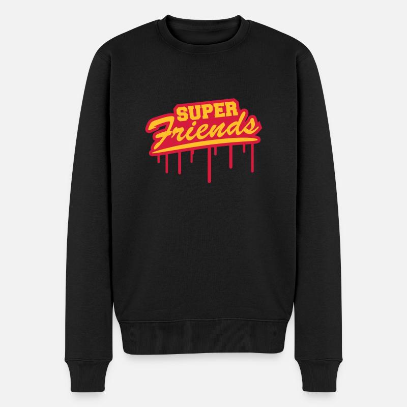 Super meilleurs amis Graffiti - Pull Premium bio Homme - noir