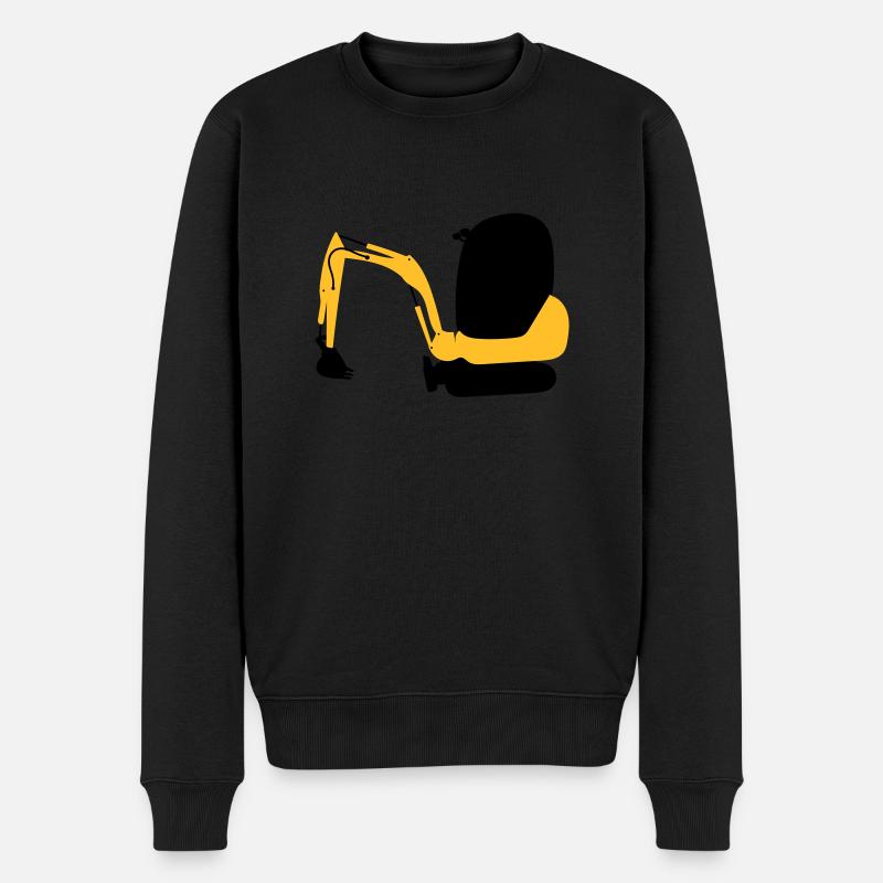 pelleteuse - Pull Premium bio Homme - noir