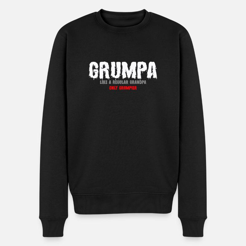 Grumpa - Pull Premium bio Homme - noir