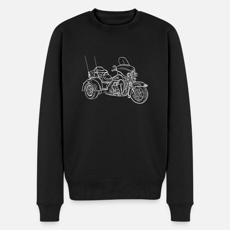 Trike Bike - Männer Premium Bio Pullover - Schwarz