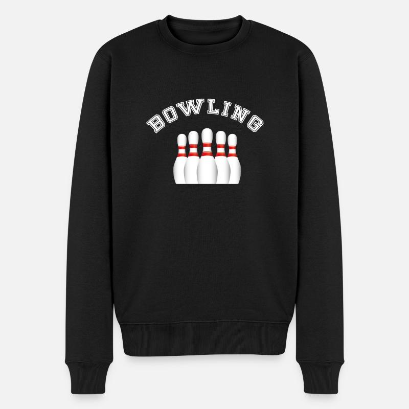Bowling - Pull Premium bio Homme - noir