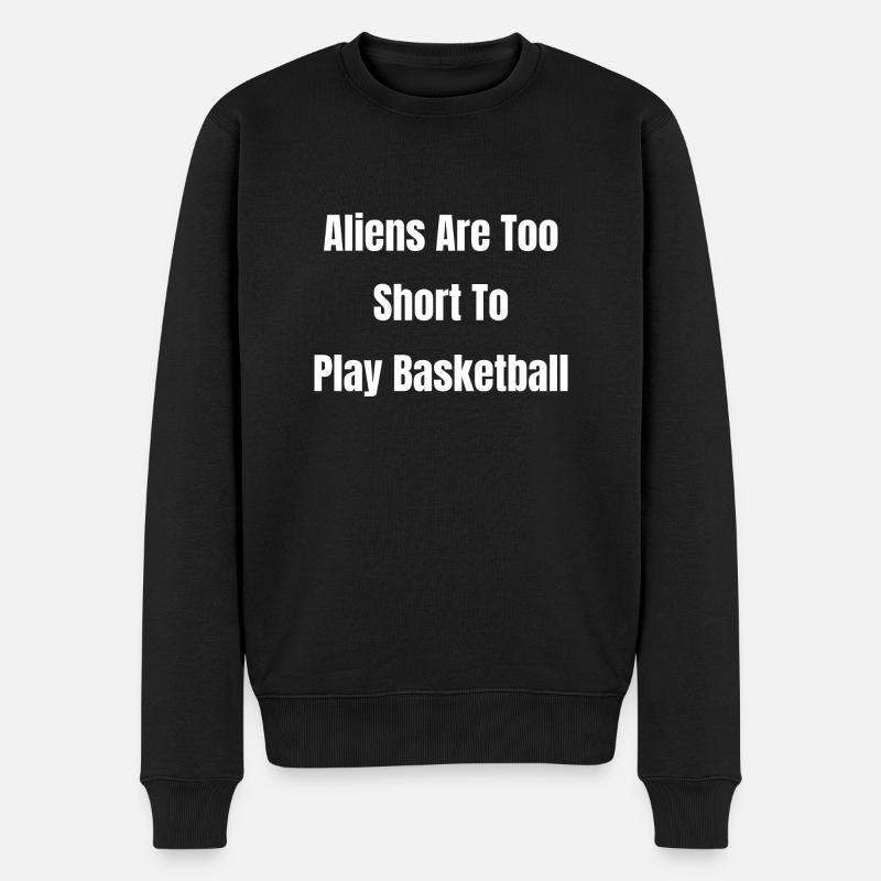 mèmes abduction vaisseau spatial extraterrestre - Pull Premium bio Homme - noir