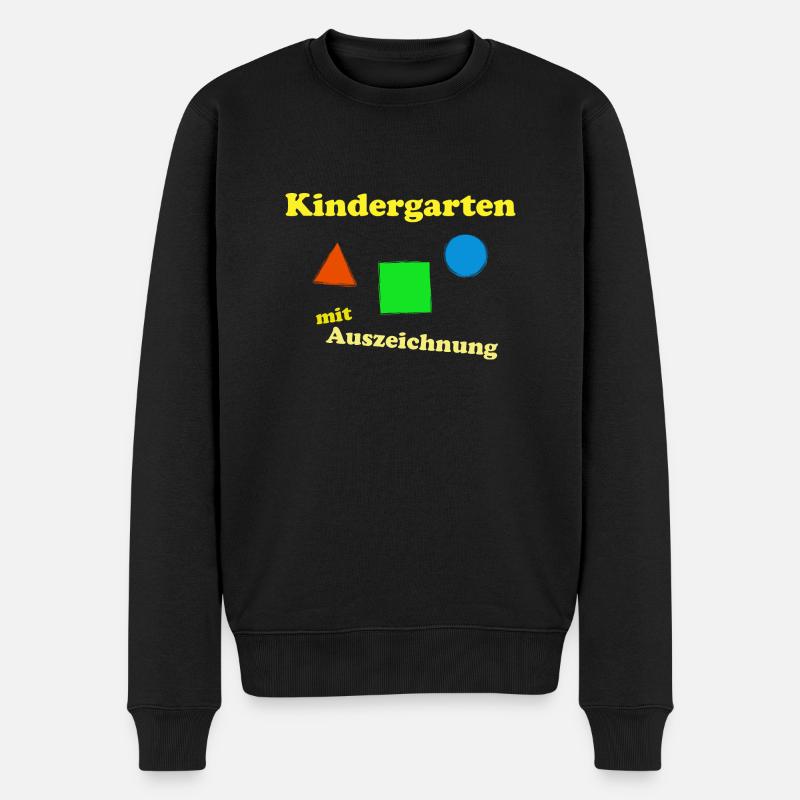 Kindergarten mit Auszeichnung - Männer Premium Bio Pullover - Schwarz