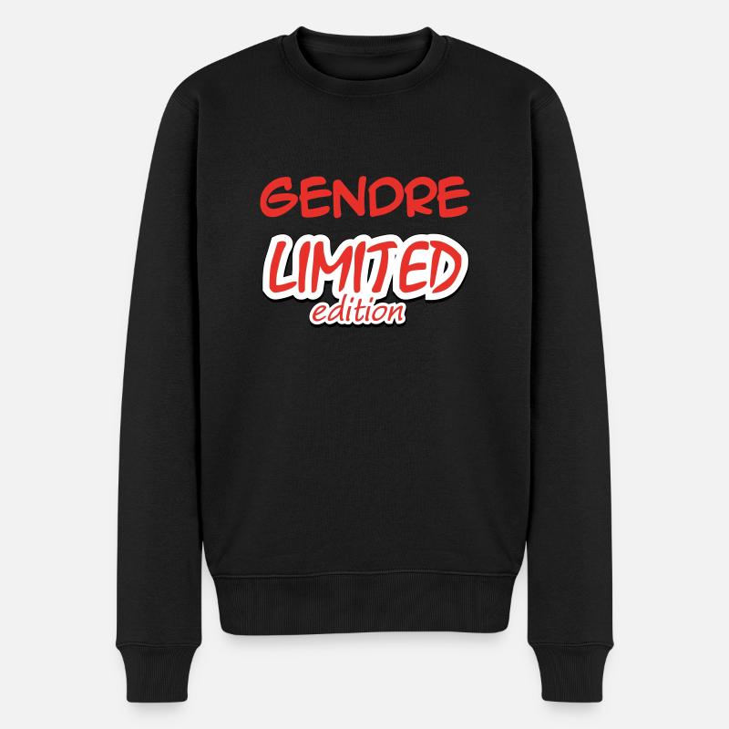 GENDRE LIMITED EDITION - Männer Premium Bio Pullover - Schwarz