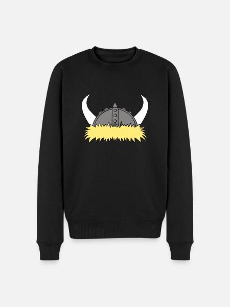 Viking helmet - Men's Premium Organic Jumper - black