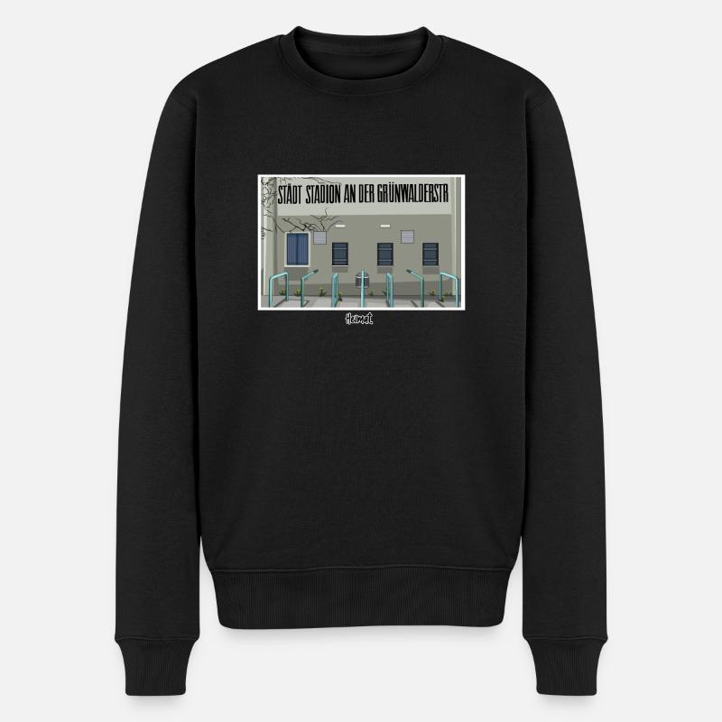 Giesing // Illustration - Männer Premium Bio Pullover - Schwarz