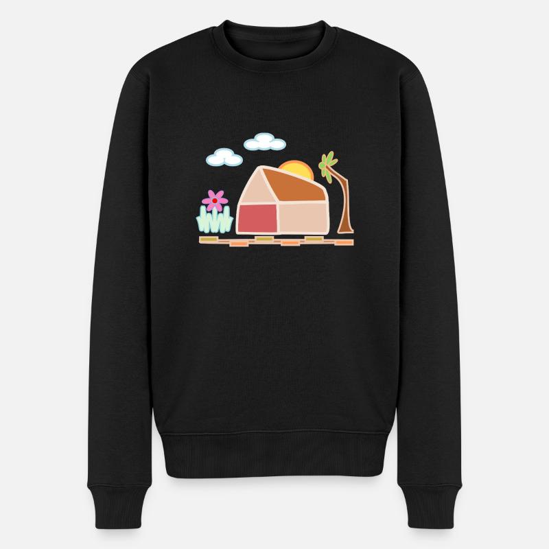 Maison heureuse - Pull Premium bio Homme - noir