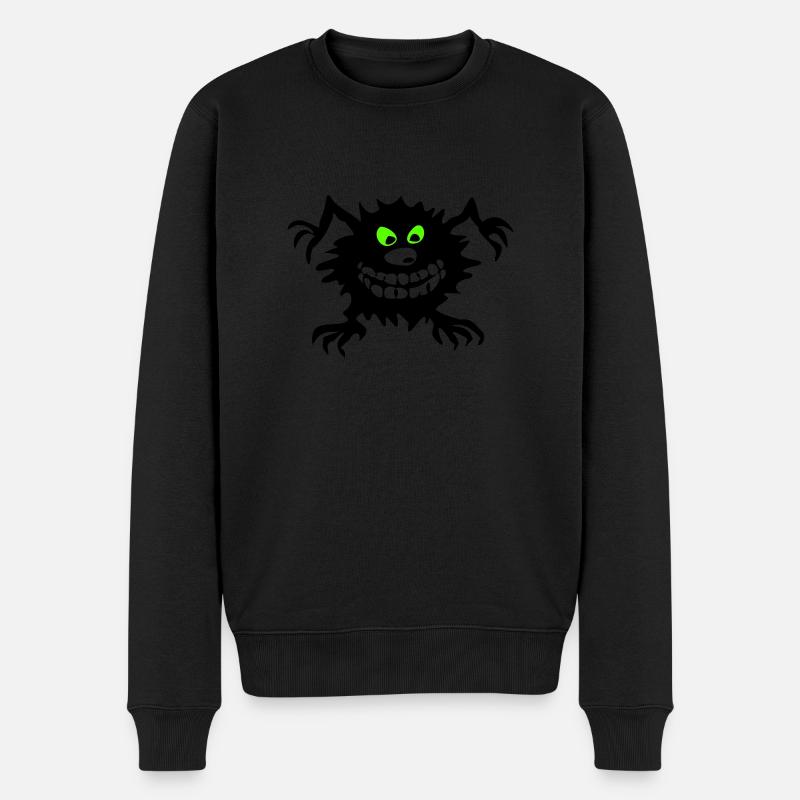 Monster - Eater - Männer Premium Bio Pullover - Schwarz
