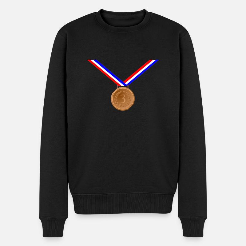 Bronze Medal 3rd - Men's Premium Organic Jumper - black