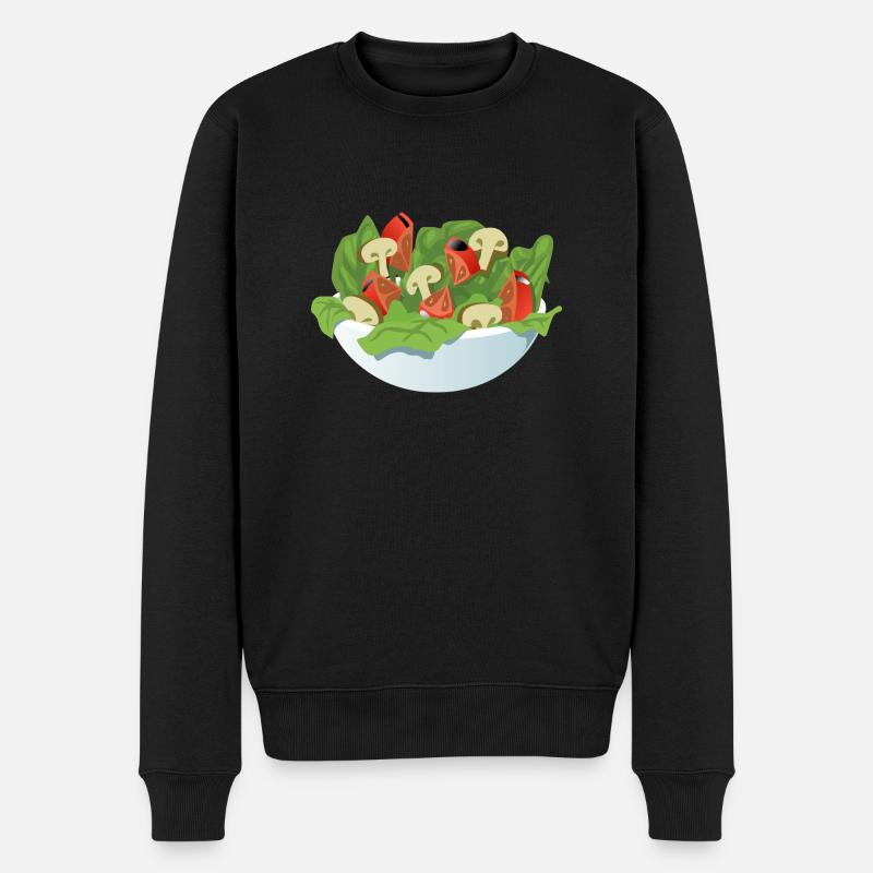 Salat - Männer Premium Bio Pullover - Schwarz