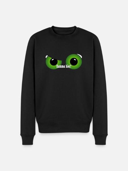 Ruhr pot green eyes - Men's Premium Organic Jumper - black