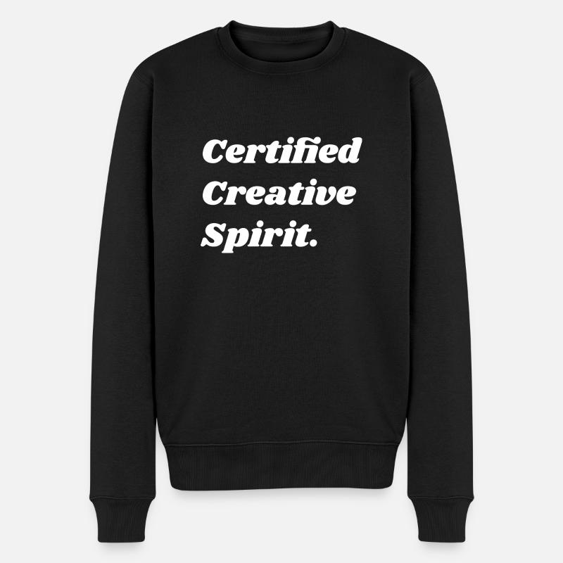 Certified Creative Spirit - Certifié Créatif - Pull Premium bio Homme - noir