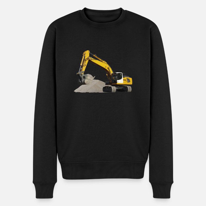 Excavatrice - Pull Premium bio Homme - noir